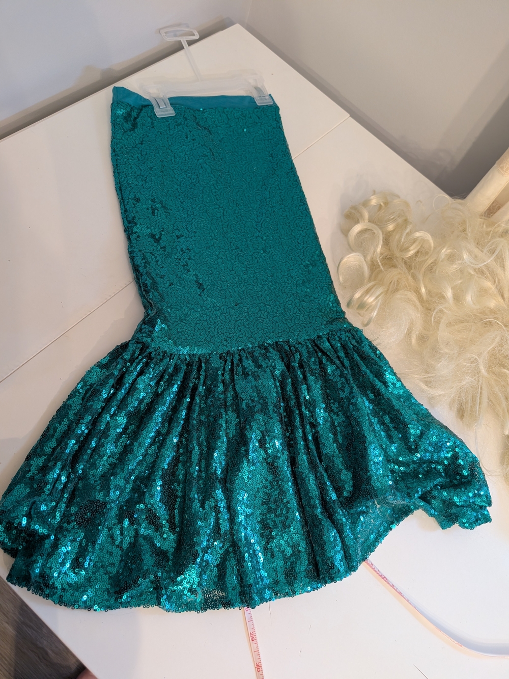 Teal Sequin Mermaid Skirt - Women